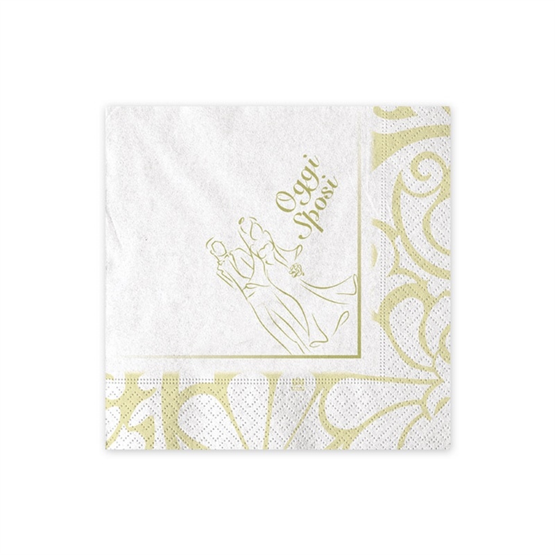 Tovaglioli 25x25 cm Matrimonio 20 pezzi