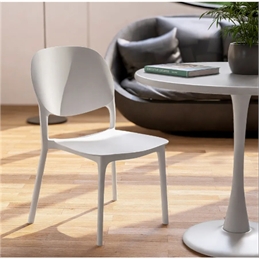 Sedia Rondo in polipropilene Bianca