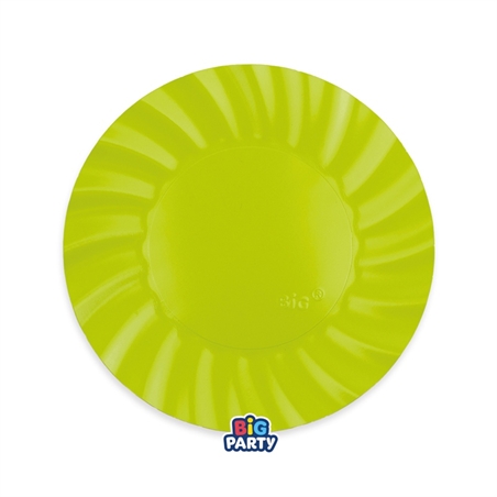 Set 6 Piatti Dessert Ø 20 cm Wavy Lime – Piatti Eleganti da Tavola Design Moderno

