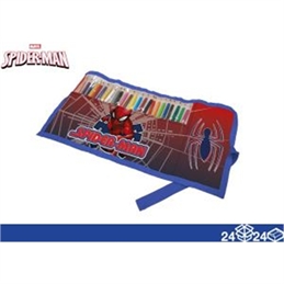 astuccio-roller-spiderman-20cm-24-pastelli-scuola