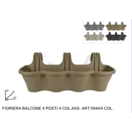 BALCONIERA IN PLASTICA 4 POSTI