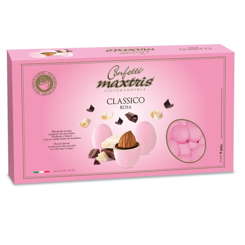 Confetti maxtris tenerezza al cioccolato classico rosa 1 kg