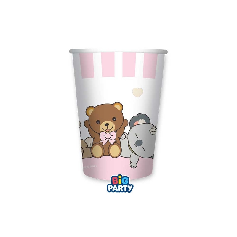 bicchieri-teddy-friends-thun-rosa-250cc-6-pezzi