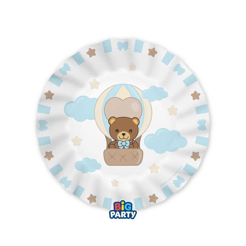 piatti-teddy-friends-thun-celeste-20cm-6-pezzi