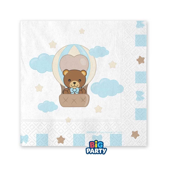 tovaglioli-teddy-friends-thun-celeste-25x25cm-16-pezzi