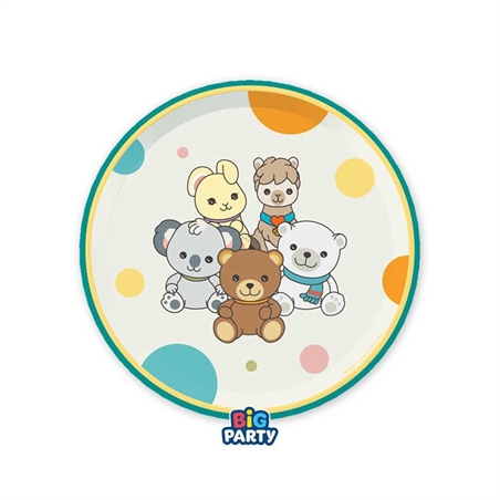 piatti-teddy-friends-thun-22cm-6-pezzi