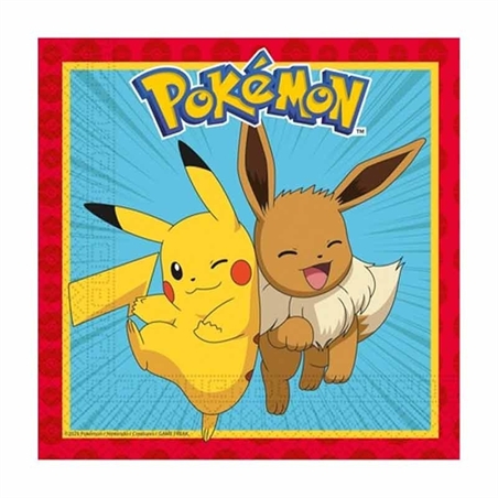 20-tovaglioli-carta-33x33-pokemon-evolution-pikachu
