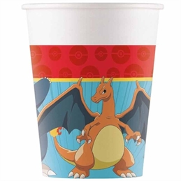 8-bicchieri-carta-200-ml-pokemon-evolution-pikachu
