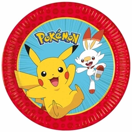 8-piatti-carta-23-cm-pokemon-evolution-pikachu