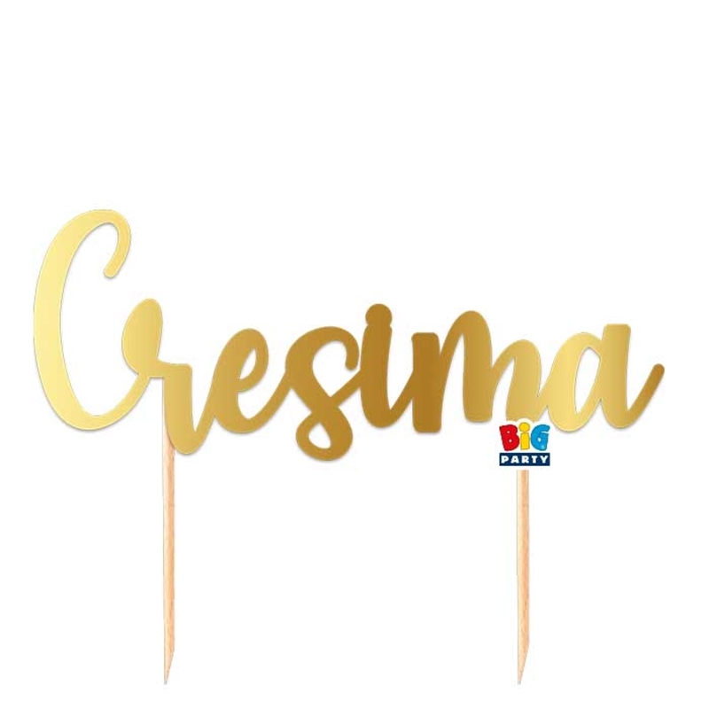 Cake Topper Italic cm. 20x17 Cresima