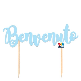 Cake Topper Italic cm. 20x15 Benvenuto
