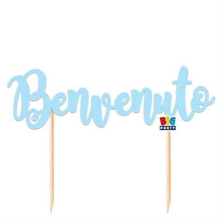 Cake Topper Italic cm. 20x15 Benvenuto