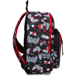 sj-ever-zaino-gaming-nero-rosso-31-litri-doppio-scomparto