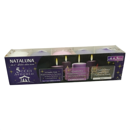 set-5-candele-avvento-diametro-5x65-cm