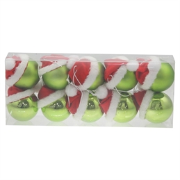 box-10-sfere-natalizie-verdi-6-cm-tema-grinch