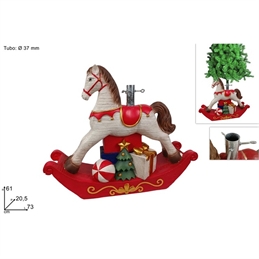 base-albero-natale-cavalluccio-decoro-rosso
