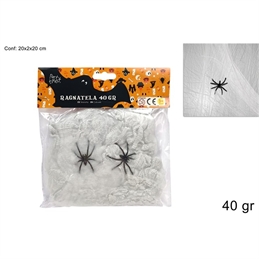 ragnatela-bianca-halloween-40-g-con-2-ragni