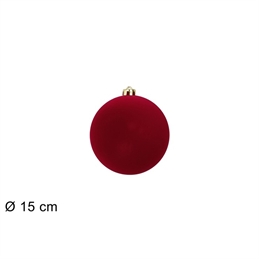 palla-natale-floccata-bordeaux-15-cm
