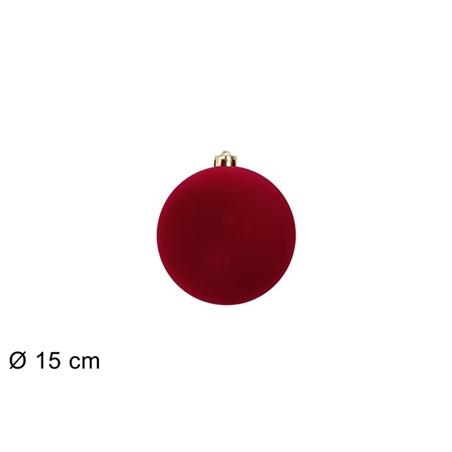 palla-natale-floccata-bordeaux-15-cm