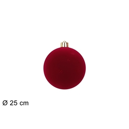 palla-natale-floccata-bordeaux-25-cm