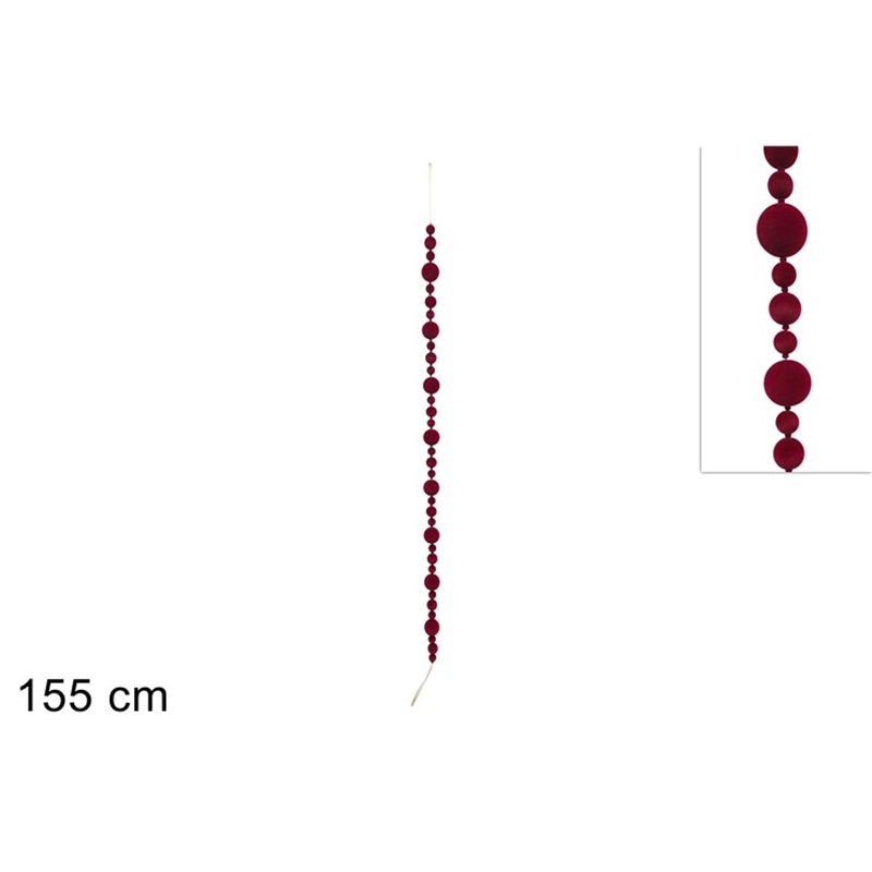 ghirlanda-natalizia-palle-velluto-bordeaux-155-cm