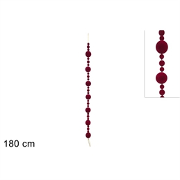 ghirlanda-natalizia-palle-velluto-bordeaux-180-cm