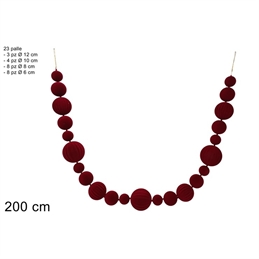 ghirlanda-natalizia-palle-effetto-velluto-bordeaux-200-cm