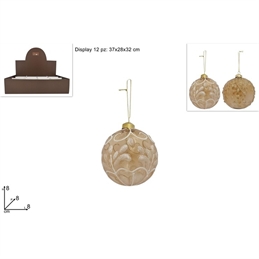 palla-natale-vetro-trasparente-oro-glitter-8-cm