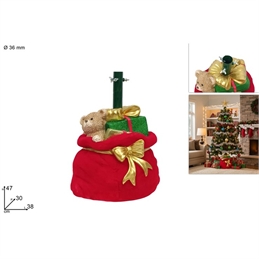 base-albero-sacco-natalizio-rosso-floccato