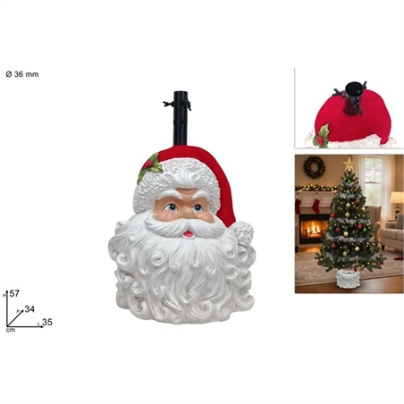 base-albero-viso-babbo-natale-cappello-floccato