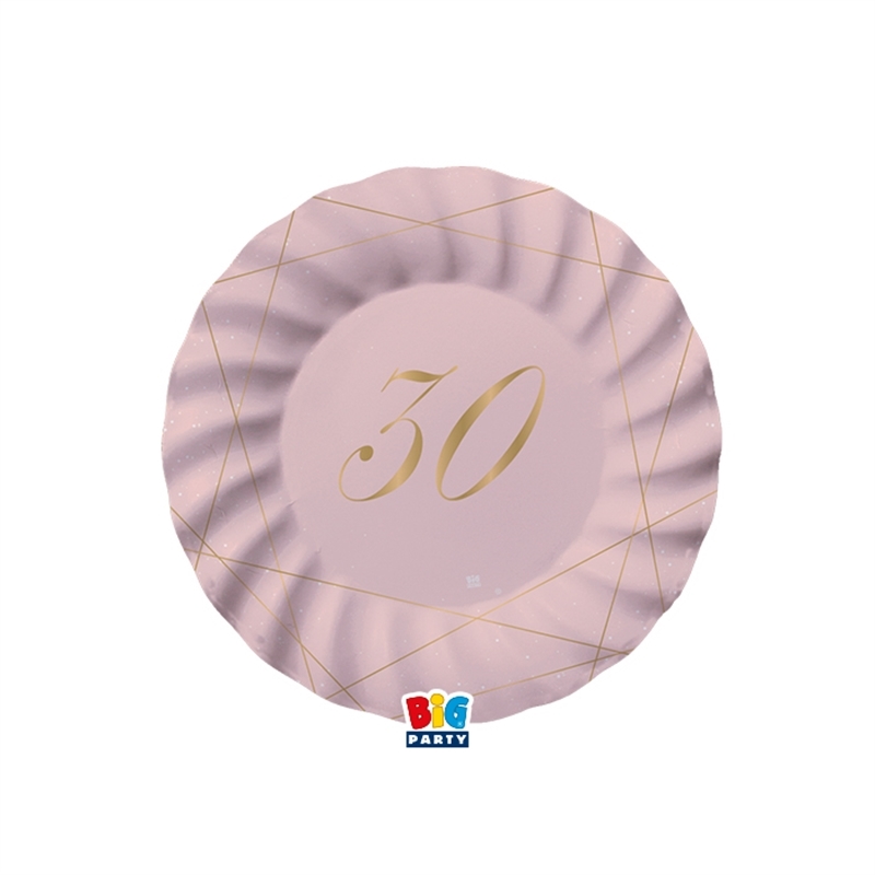 8 Piatti cm. 20 30 Anni Rose