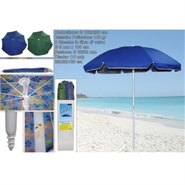 OMBRELLONE 100 CM 8 STECCHE IN FIBRA VETRO INTERNO FANTASIA 2 COLORI