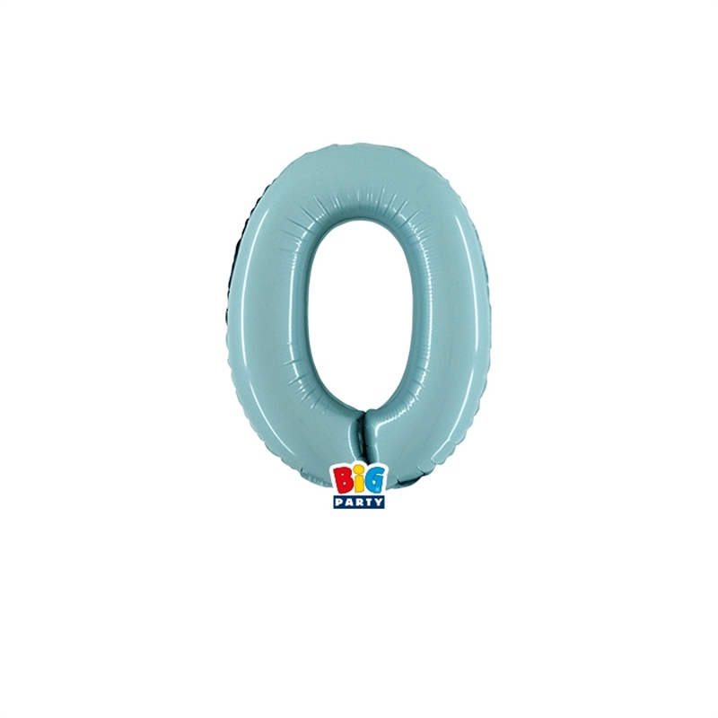 Palloncino Mylar a Numero cm.36 (14")  celeste