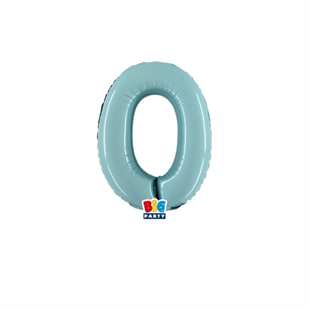 Palloncino Mylar a Numero cm.36 (14")  celeste