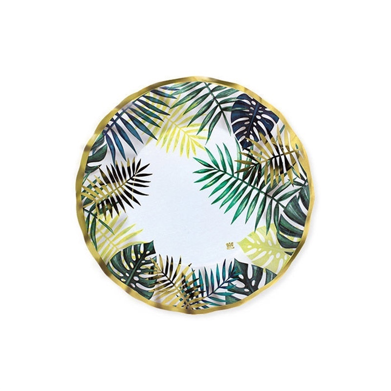 Piatti in carta 20 cm Tropical 8 pezzi 
