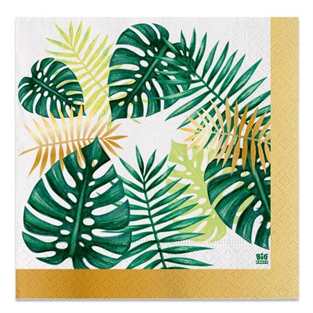Tovaglioli 33x33 cm tropical 20 pezzi