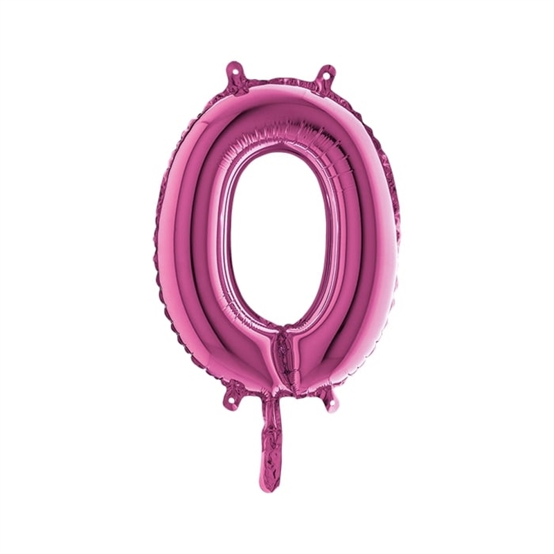 Palloncino Mylar a Numero cm.36 (14") Fucsia