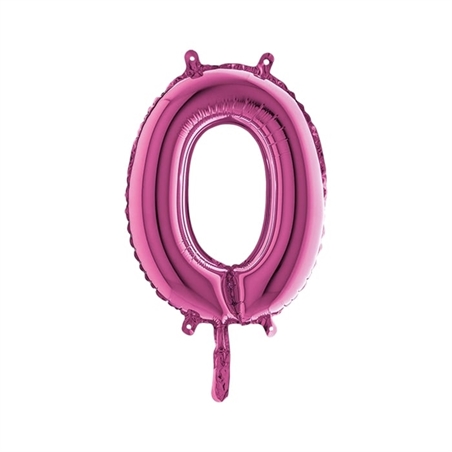 Palloncino Mylar a Numero cm.36 (14") Fucsia