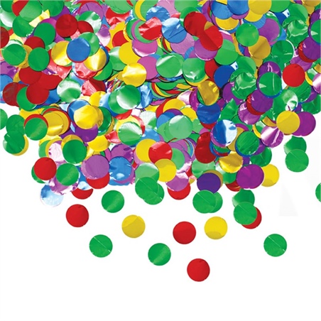 Coriandoli in Foil Tondi Ø cm.2 Assortiti Metal gr.50