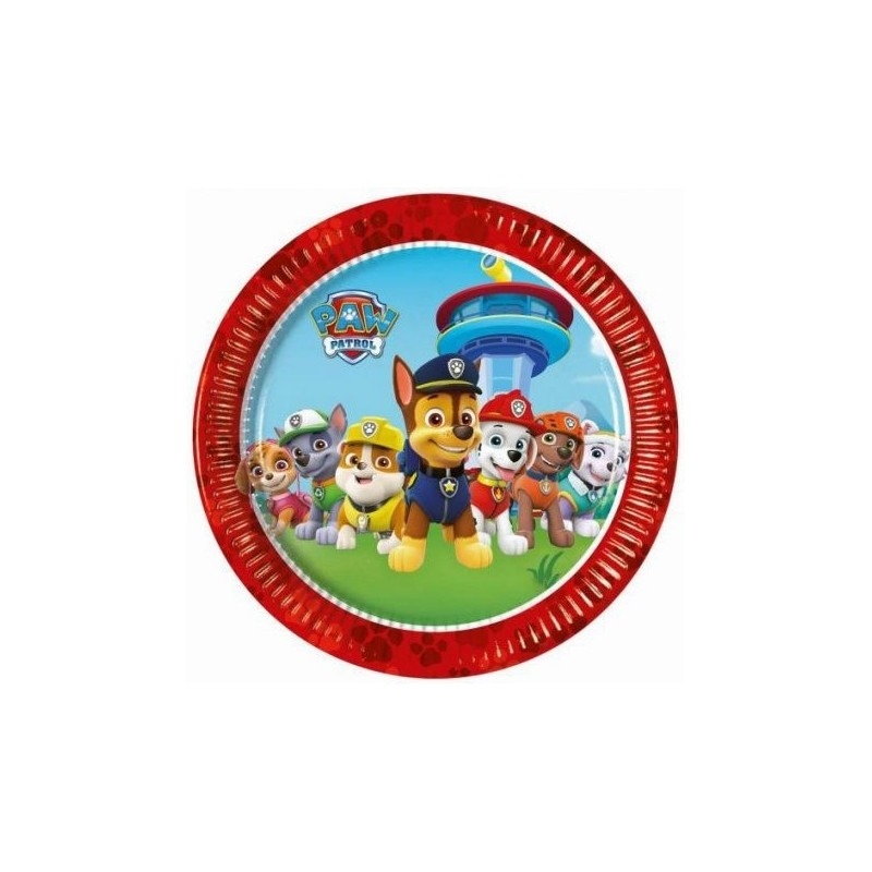 Piatti 19.5 cm Paw Patrol 8 pezzi