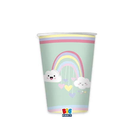 8 bicchieri rainbow cloud 