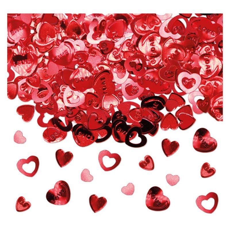 Confetti da tavola cuore rosso 15 grammi