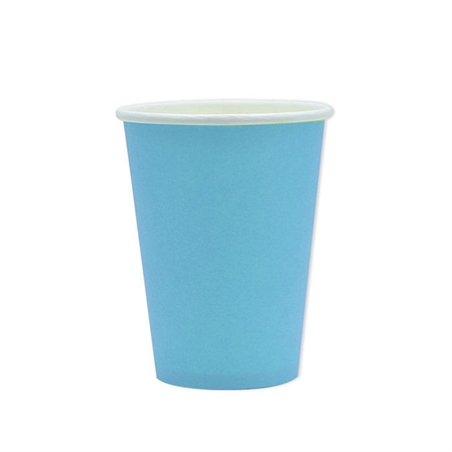 Bicchieri in carta ecolor 200 cc celesti 25 pezzi