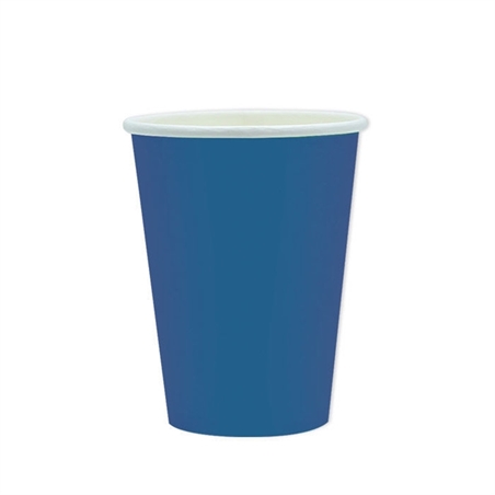Bicchieri in carta ecolor 200 cc blu 25 pezzi