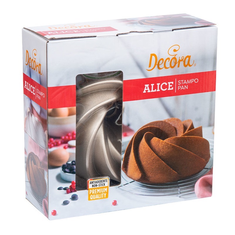 Stampo Alice in alluminio profuso diametro 24 cm altezza 9 cm