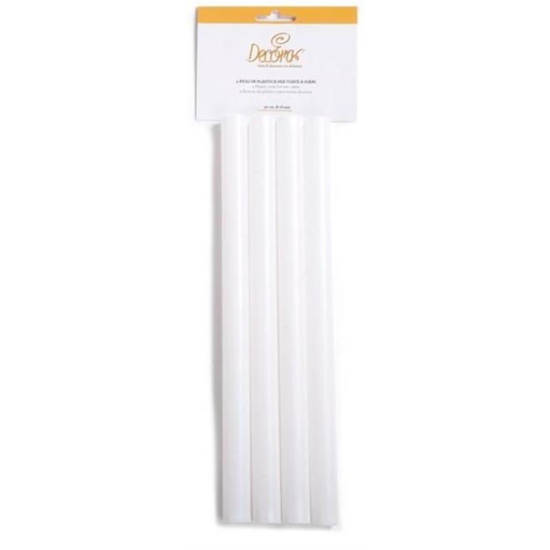 Pioli in Plastica altezza 30 cm diametro 18 mm 4 pezzi