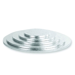 Cake Board Argento diametro 23 cm spessore 1,2 cm