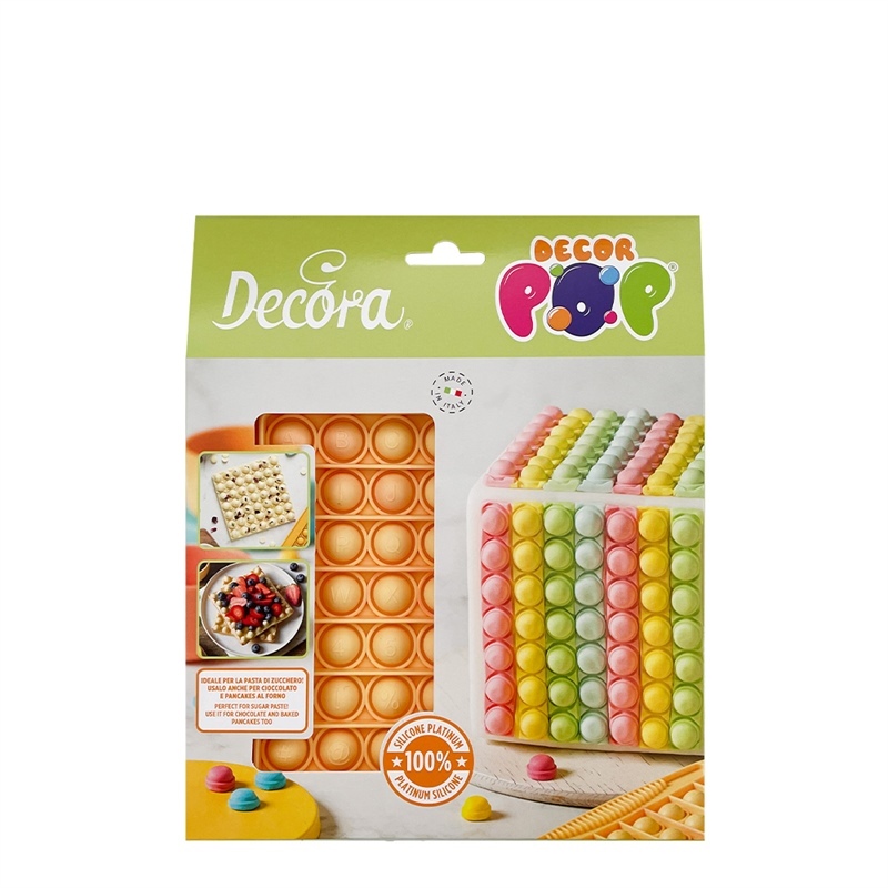 STAMPO POP IT IN SILICONE DECORPOP QUADRATO