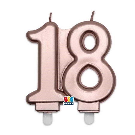 Numero 18 Elegant Rose Gold cm.9