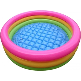 Piscins Color Diametero 84 Cm H 25  3 Tubi Più Base Gonfiabile 